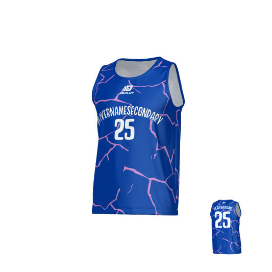 Cracks Sports Singlet - Royal Blue