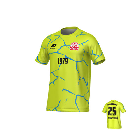 NEPEAN FA SUMMER - CRACKS - NEON YELLOW