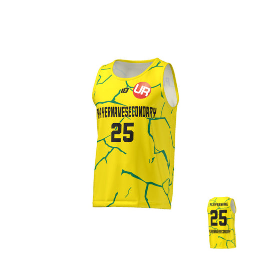 URBAN REC - FLIGHT SINGLET CRACKS - YELLOW