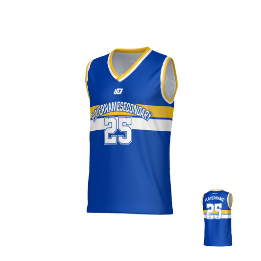 Champion Basketball Jersey - Royal Blue & Yellow