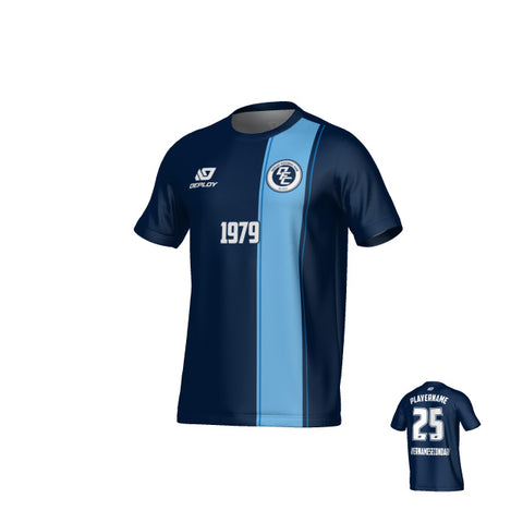 Edge Jersey - Navy & Sky Blue