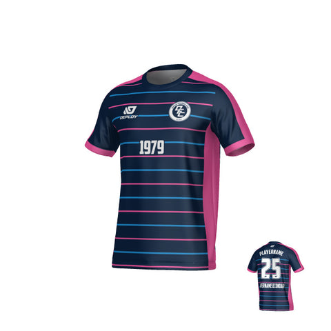 Cadence Jersey - Navy & Pink