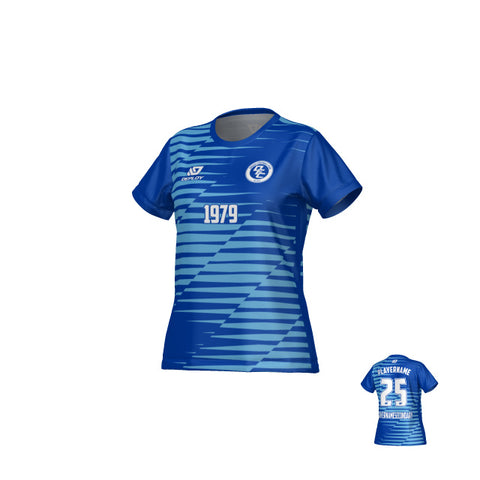 Static Womens Jersey - Royal Blue & Sky Blue