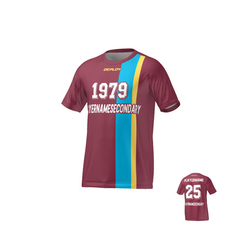 FLIGHT JERSEY 34 - MAROON - Deploy Football - Australia's Best Footballs & Soccer Balls