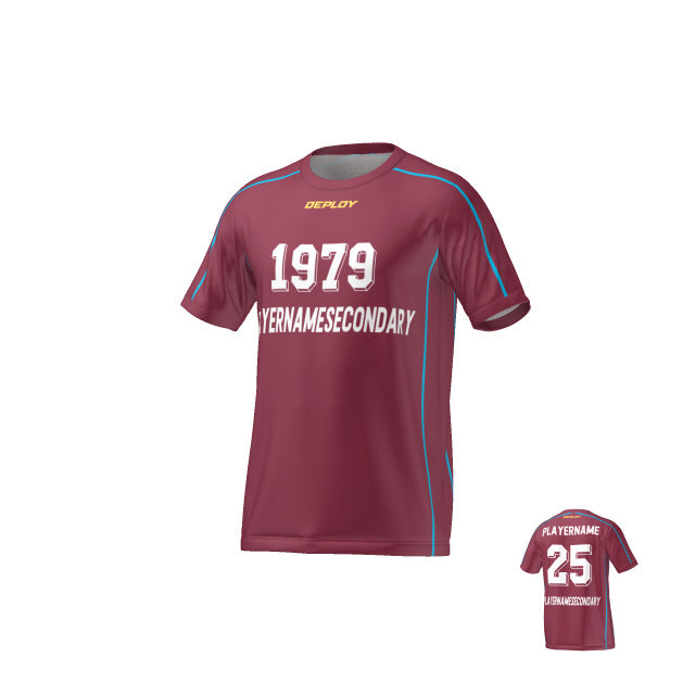 FLIGHT JERSEY 23 - MAROON - Deploy Football - Australia's Best Footballs & Soccer Balls