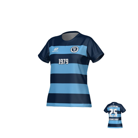 Hoops Womens Jersey - Navy & Sky Blue