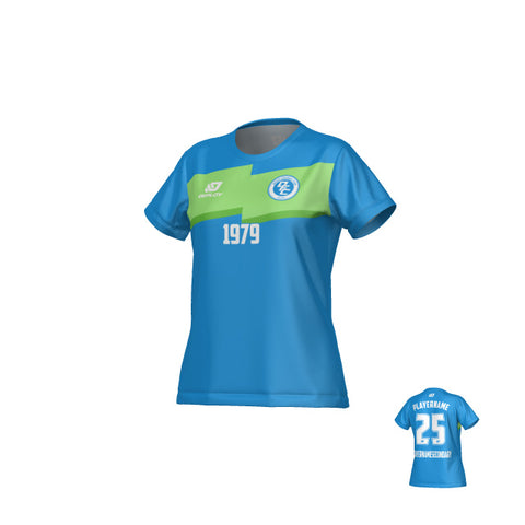 Zag Womens Jersey - Blue & Neon Green