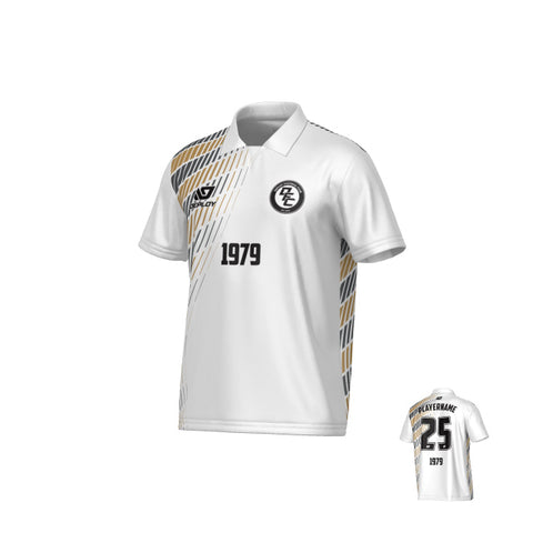 Spray Collared Jersey - White