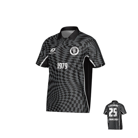 Vortex Collared Jersey - Black