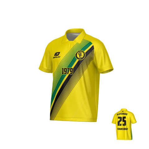 Velocity Collared Jersey - Yellow