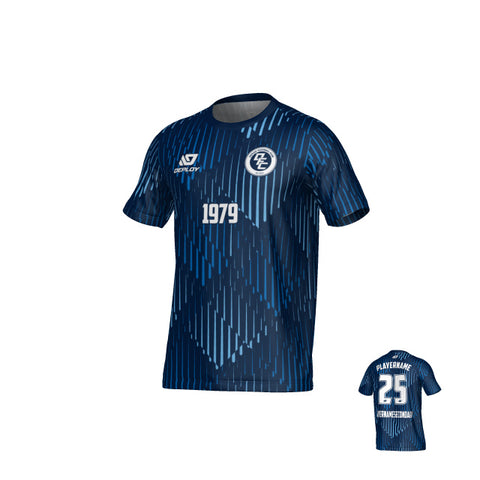 Drips Jersey - Navy & Sky Blue