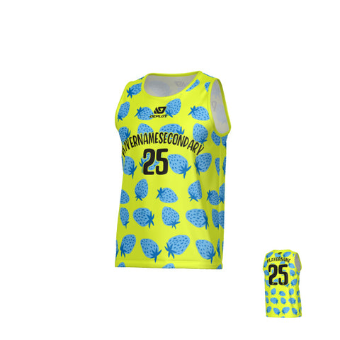 Strawberry Sports Singlet - Neon Yellow