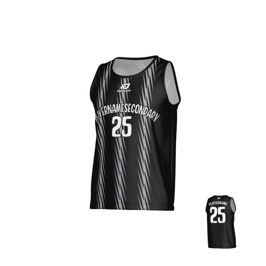 Zig Zag Sports Singlet - Black