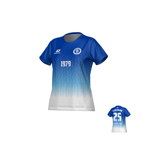 Fade Womens Jersey - Royal Blue & Sky Blue