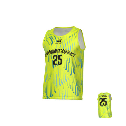Drips Sports Singlet - Neon Yellow