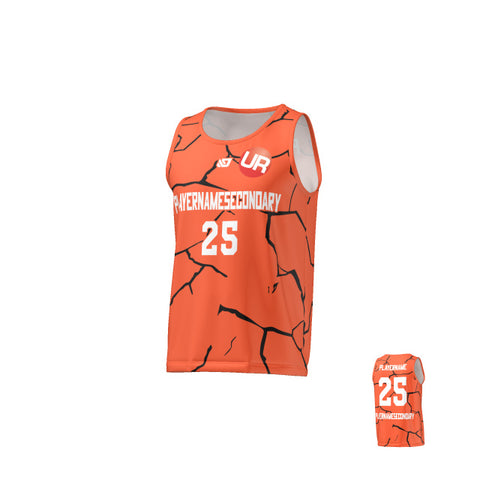 URBAN REC - FLIGHT SINGLET CRACKS - ORANGE
