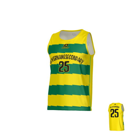Jagged Sports Singlet - Yellow