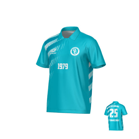 Spray Collared Jersey - Teal