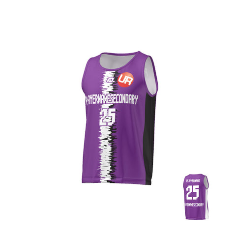 URBAN REC - FLIGHT SINGLET STATIC STRIPE - PURPLE