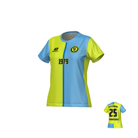 Split Womens Jersey - Neon Yellow