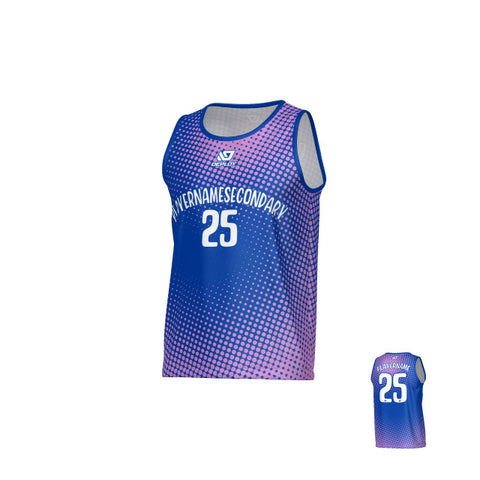 Dots Sports Singlet - Royal Blue
