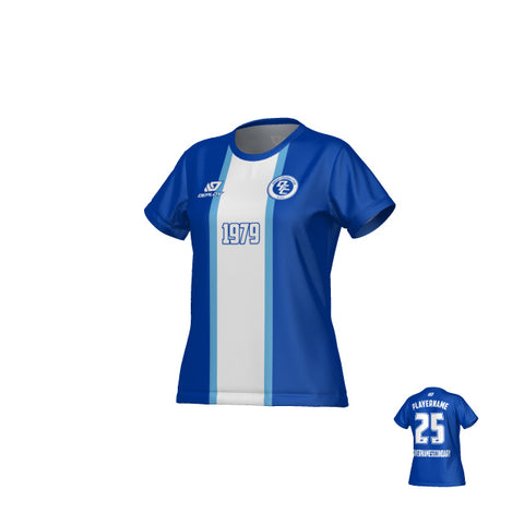 Stripe Womens Jersey - Royal Blue & Sky Blue