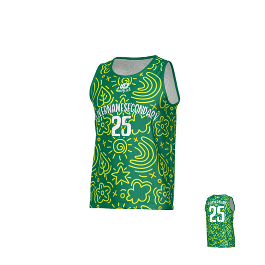 Sketch Sports Singlet - Green