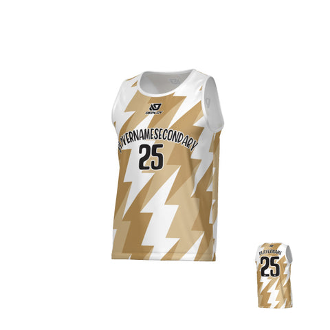 Bolts Sports Singlet - White