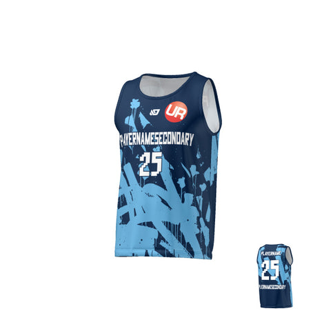 URBAN REC - FLIGHT SINGLET GRAFFITI - NAVY