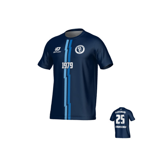 Lightning Jersey - Navy & Sky Blue