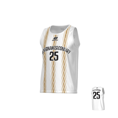 Zig Zag Sports Singlet - White