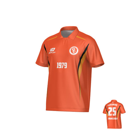 Arc Collared Jersey - Orange