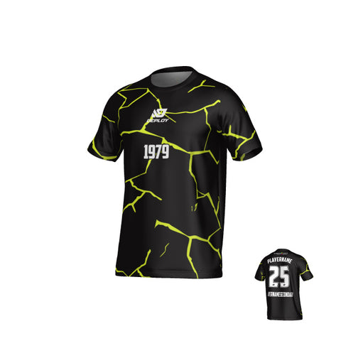 DUBBO 6s SUMMER - CRACKS BLACK AND FLURO YELLOW