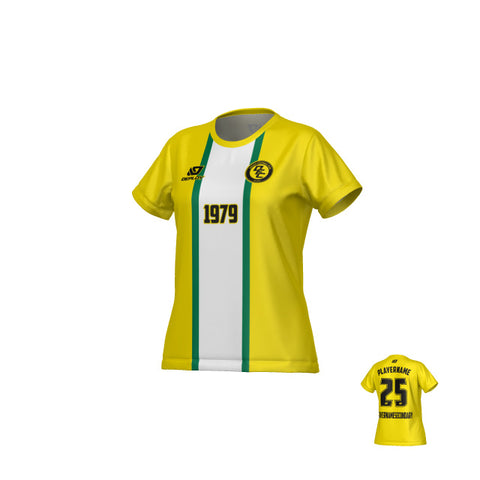 Stripe Womens Jersey - Yellow