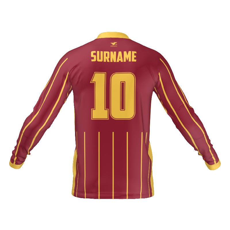 Hobsons Bay Walking Football Goalkeeper Burgundy Jersey Deploy Football