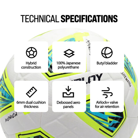 Munich - Elite+ Match Football - Deploy Football - Australia's Best Footballs & Soccer Balls