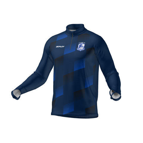 SCONE FC - DRILL TOP - NAVY - UNISEX & YOUTH